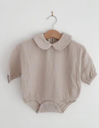 beige - body avec col roma