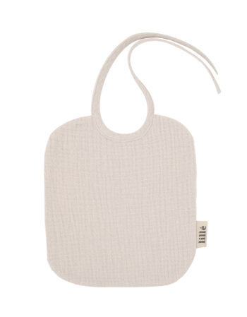 beige - bavoir en gaze