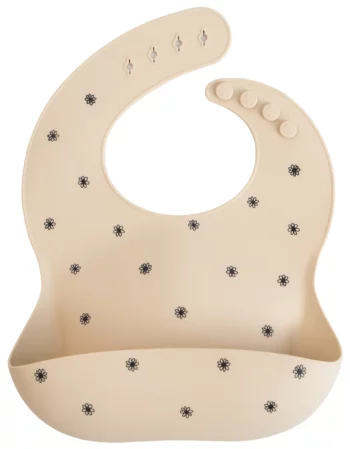 black daisy - bavoir en silicone