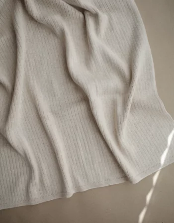 beige - couverture côtelée