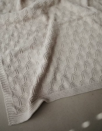 beige - couverture nid d'abeille
