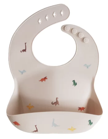 dinosaurs - bavoir en silicone