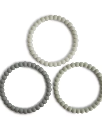 Bracelets de dentition - perles vertes (3 pièces)