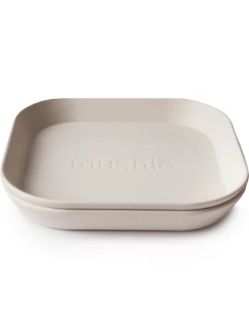 ivory - pack de 2 assiettes carrées