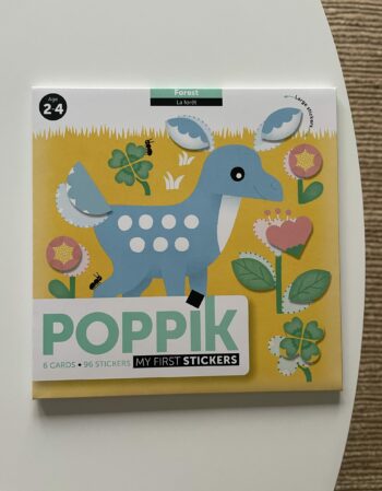 6 cartes + 96 stickers - la foret