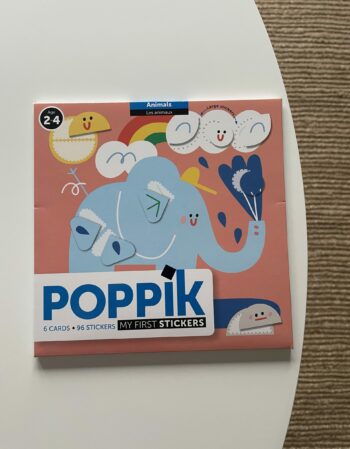 6 cartes + 96 stickers - les animaux
