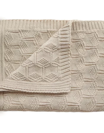 beige - couverture nid d'abeille