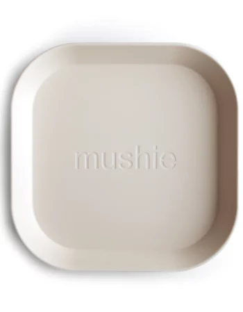 ivory - pack de 2 assiettes carrées
