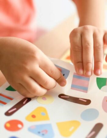 6 cartes + 96 stickers - les animaux