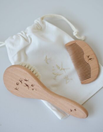 Set de brosse et peigne hirondelles