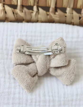 Pince à cheveux Isaure - éponge beige