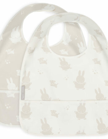 miffy nougat - pack de 2 bavoirs imperméables