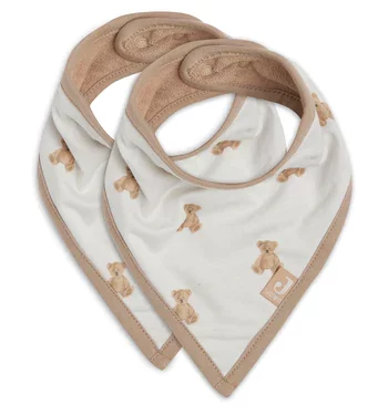 teddy bear - pack de 2 bavoirs bandana