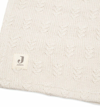 Grain Knit Oatmeal/velvet - couverture