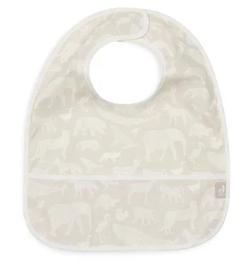 animals nougat - pack de 2 bavoirs imperméables