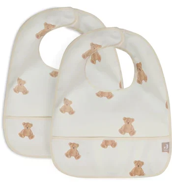 teddy bear - pack de 2 bavoirs imperméables