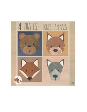 Puzzle - 4 animaux de la forêt