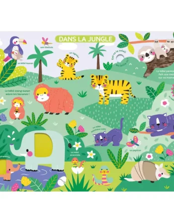 livre - mon très grand livre d'éveil - les bébés animaux
