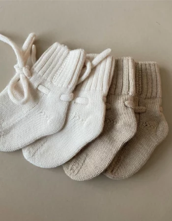 Blanc cassé - Chaussons mérinos