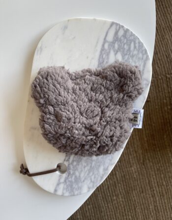 Bouillotte ours moumoute taupe