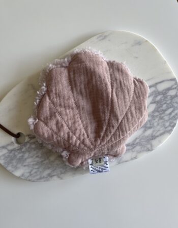 Bouillotte coquillage rose