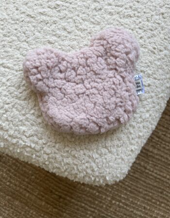Bouillotte ours moumoute rose