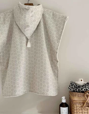 dotted heart - poncho de bain Pepito