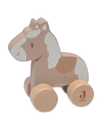 nostalgic ride - jouet en bois à roulettes cheval