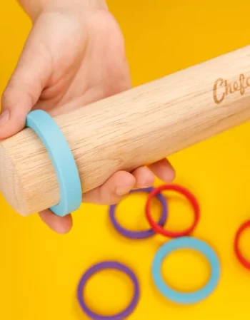 rouleau à pâtisserie avec anneaux ajustables