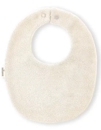 bavoir gaze bio - fleuri écru