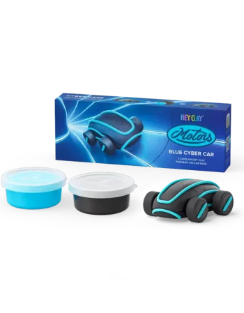 pâte durcissante - voiture cyber bleue