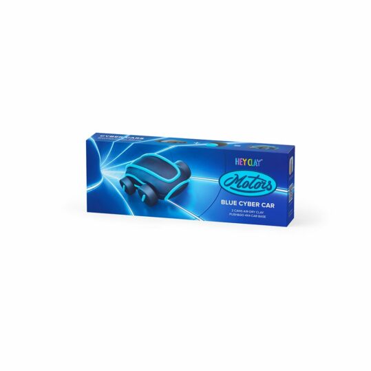 pâte durcissante – voiture cyber bleue