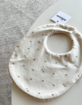 bavoir maille coton bio - marguerite