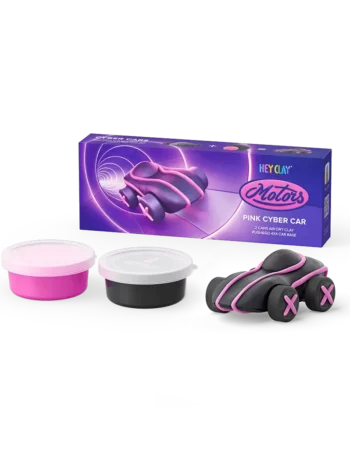 pâte durcissante - voiture cyber rose