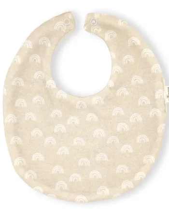 bavoir maille de coton bio - arc en ciel