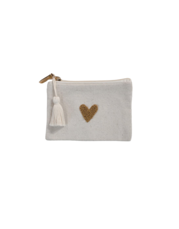 Porte-monnaie love - beige