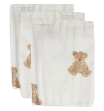 Teddy bear - pack de 3 gants de toilette