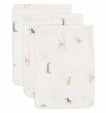 jungle jambo - pack de 3 gants de toilette
