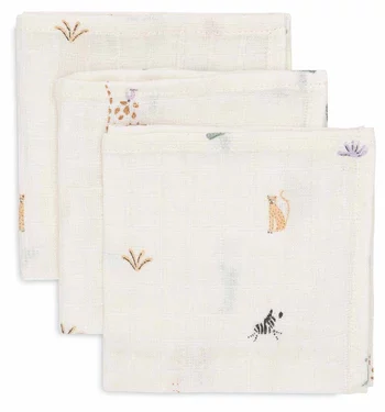 jungle jambo - pack de 3 débarbouillettes