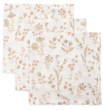 bloomy - pack de 3 débarbouillettes