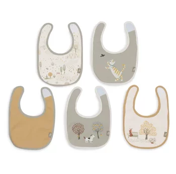 tiny park - pack de 5 bavoirs