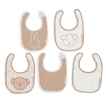miffy - pack de 5 bavoirs