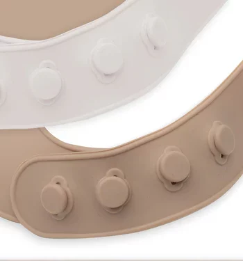 elephant tales - pack de 2 bavoirs en silicone