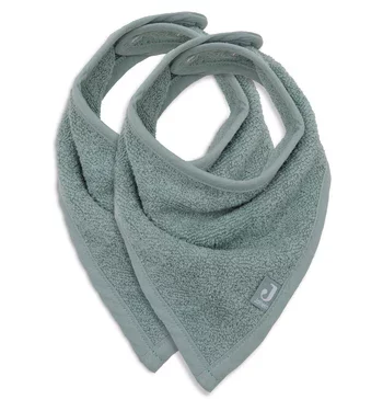 sea green - pack de 2 bavoirs bandana