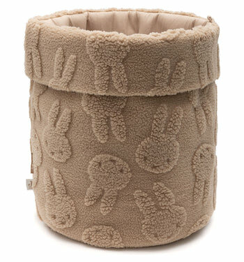 miffy jacquard teddy biscuit - panier de rangement