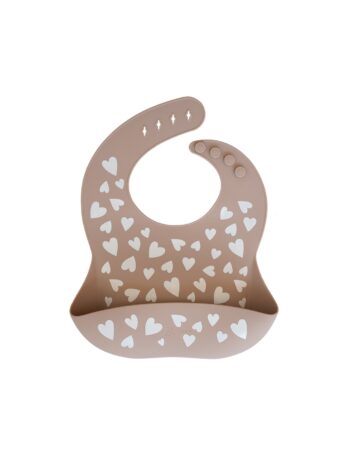 love taupe - bavoir en silicone