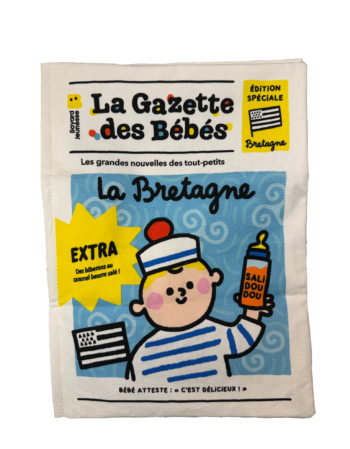 livre bébé en tissu - gazette "la Bretagne"