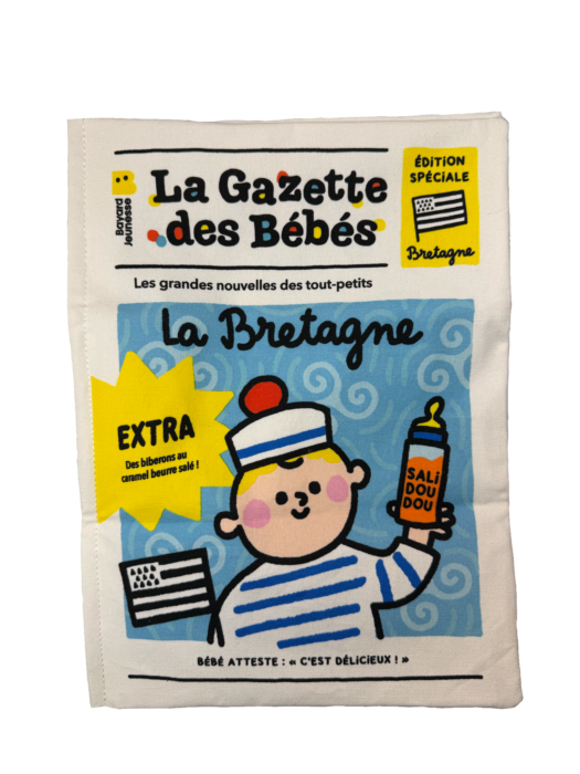 livre bébé en tissu – gazette « la Bretagne »