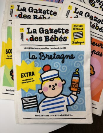 livre bébé en tissu - gazette "la Bretagne"