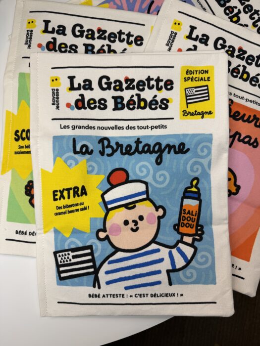 livre bébé en tissu – gazette « la Bretagne »